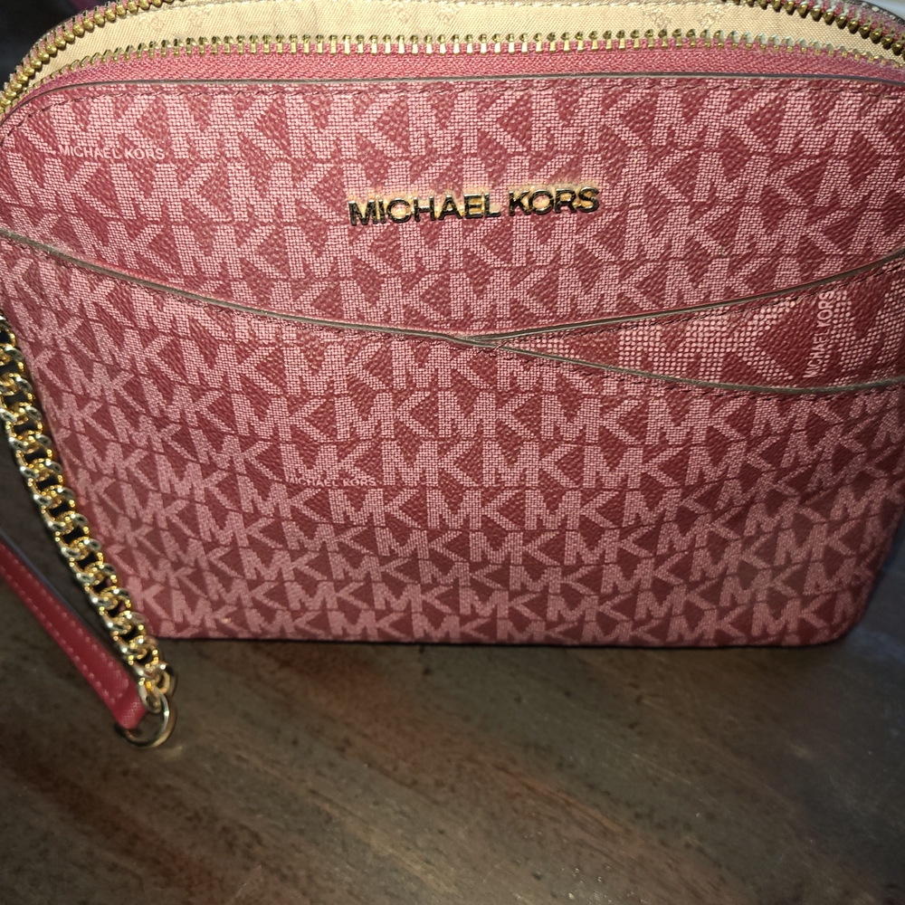 Michael Kors Rose Patterned Crossbody Bag